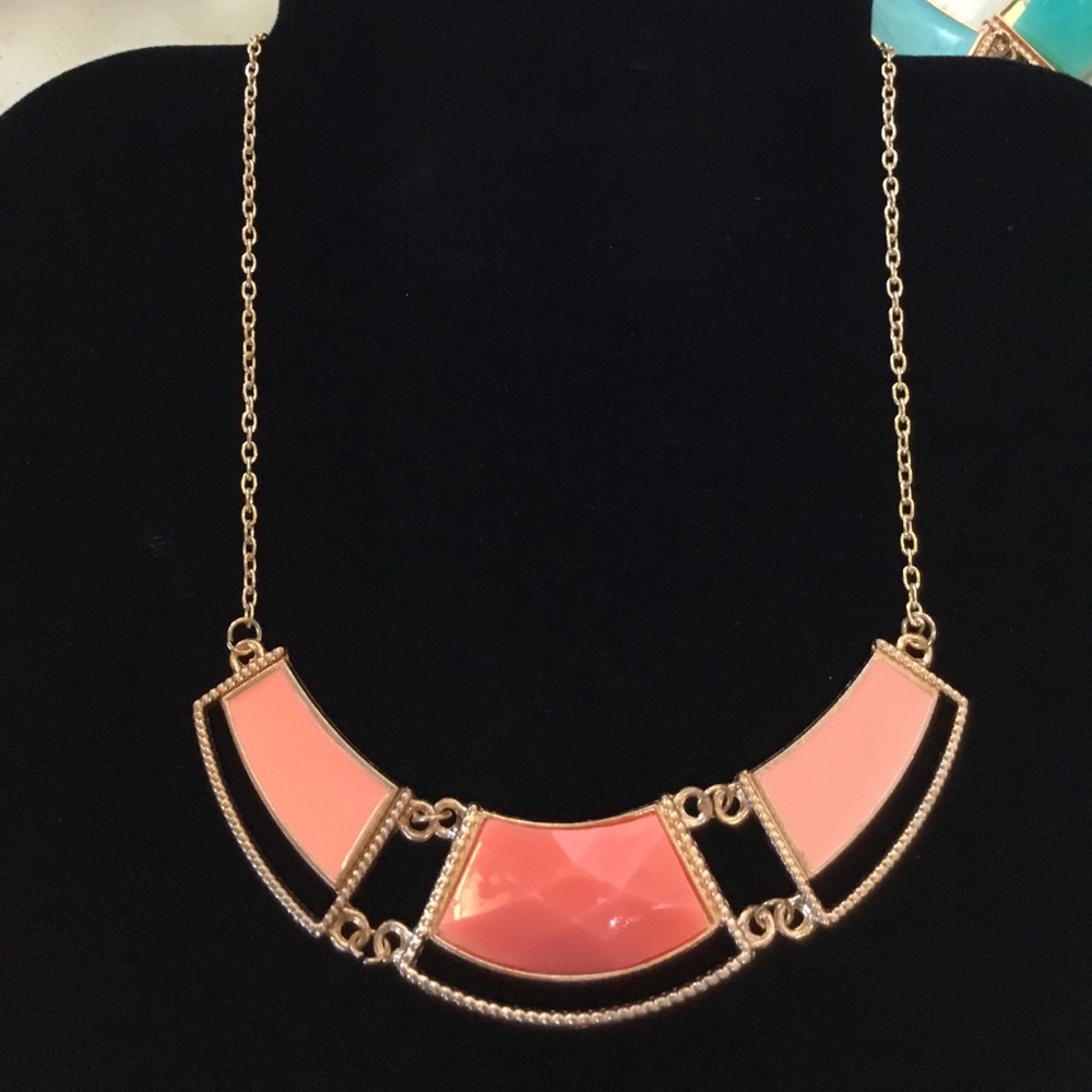 Gold and Coral Necklace